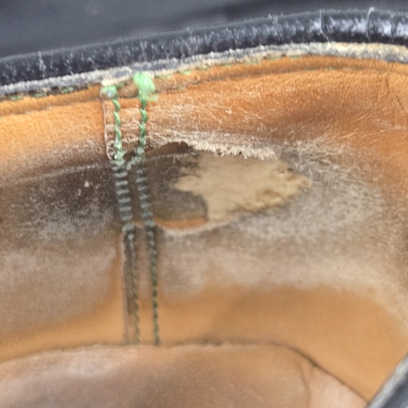 Florsheim 623843 Royal Imperial Mens 8 Black V Cleat Kenmoore Wingtip Dress Shoe - Picture 9 of 13